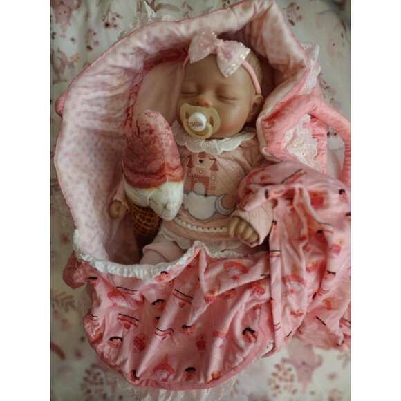 🆕17inch Full Body Vinyl Newborn Baby Dolls Poseable Limbs Sweet Smile Doll Girl - Picture 2 of 9